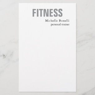 Persoonlijke trainer Fitness Modern legant Briefpapier