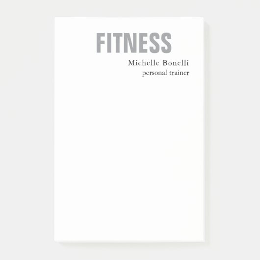 Persoonlijke trainer Fitness Modern legant Post-it® Notes (Voorkant)