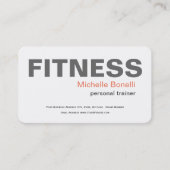 Persoonlijke trainer Fitness Modern legant Visitekaartje (Voorkant)