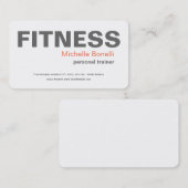 Persoonlijke trainer Fitness Modern legant Visitekaartje (Voorkant / Achterkant)