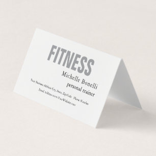 Persoonlijke trainer Fitness Modern legant Visitekaartje