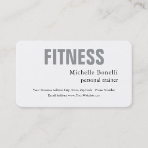 Persoonlijke trainer Fitness Modern legant Visitekaartje