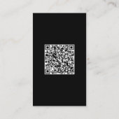 Persoonlijke trainer Fitness Qr Code Social Media  Visitekaartje (Achterkant)