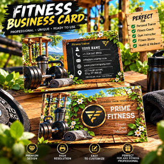 Persoonlijke Trainer Fitness Visitekaartje |