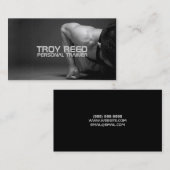 Persoonlijke trainer, fitness visitekaartje (Voorkant / Achterkant)