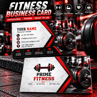 Persoonlijke Trainer Fitness Visitekaartje | Moder