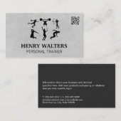 Persoonlijke Trainer | Fitnessactiviteiten | QR-co Visitekaartje (Voorkant / Achterkant)