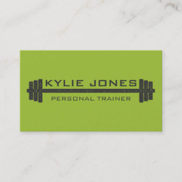 Persoonlijke trainer Fitnessbarbelgewicht Visitekaartje