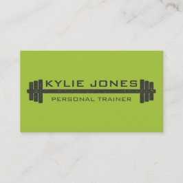 Persoonlijke trainer Fitnessbarbelgewicht Visitekaartje