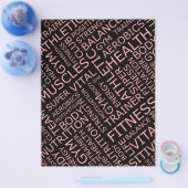 Persoonlijke trainer/fitnessbrochure flyer (Enkel)