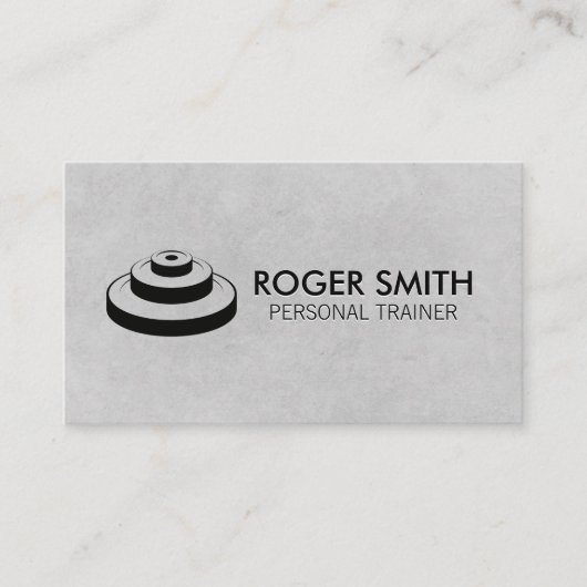 Persoonlijke trainer | Fitnesscoach | Geplat gewic Visitekaartje (Voorkant)