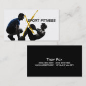 Persoonlijke trainer, fitnessVisitekaartje Visitekaartje (Voorkant / Achterkant)