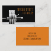 Persoonlijke trainer, fitnessVisitekaartje Visitekaartje (Voorkant / Achterkant)