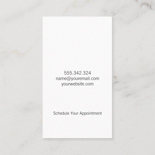 Persoonlijke trainer | Flexibele Logo | Bodembouwe Afsprakenkaartje (Achterkant)