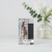 Persoonlijke trainer foto- en Logo-pictogrammen vo Visitekaartje (Staand voorkant)