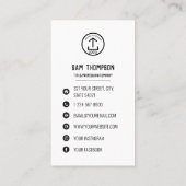 Persoonlijke trainer foto- en Logo-pictogrammen vo Visitekaartje (Achterkant)