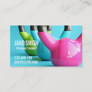Persoonlijke trainer Freelance Fitnesscoach Visitekaartje