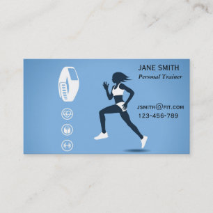 Persoonlijke trainer Freelance Fitnesscoach Visitekaartje