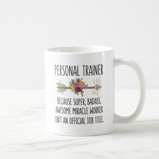Persoonlijke trainer Funny Gift Idee Koffiemok (Rechts)