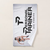 Persoonlijke trainer gepersonaliseerd bad handdoek (Handdoek)