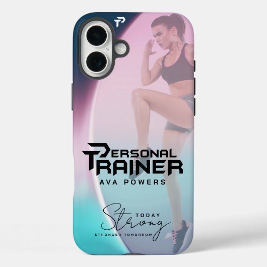 Persoonlijke trainer gepersonaliseerd Case-Mate iPhone case (Achterkant)