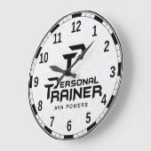 Persoonlijke trainer gepersonaliseerd grote klok (Hoek)