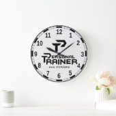 Persoonlijke trainer gepersonaliseerd grote klok (Huis)