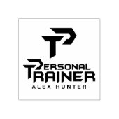 Persoonlijke trainer gepersonaliseerd rubberstempel (Afrduk)