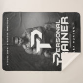 Persoonlijke trainer gepersonaliseerd sherpa deken (Voorkant (horizontaal))