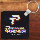 Persoonlijke trainer gepersonaliseerd sleutelhanger (Achterkant)
