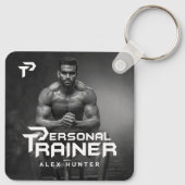 Persoonlijke trainer gepersonaliseerd sleutelhanger (Achterkant)