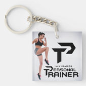 Persoonlijke trainer gepersonaliseerd sleutelhanger (Voorkant)