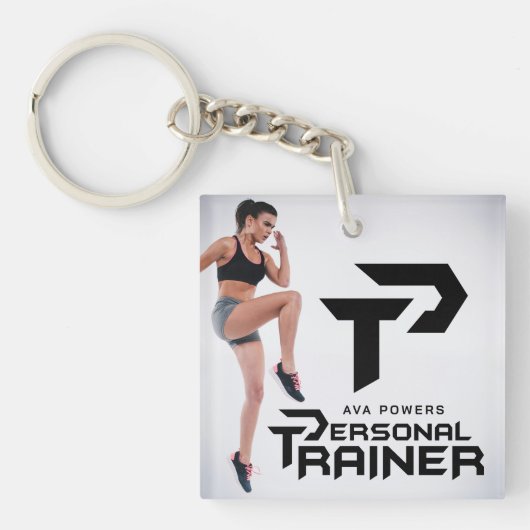 Persoonlijke trainer gepersonaliseerd sleutelhanger (Voorkant)