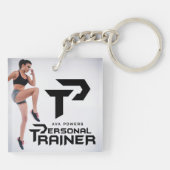 Persoonlijke trainer gepersonaliseerd sleutelhanger (Achterkant)