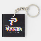 Persoonlijke trainer gepersonaliseerd sleutelhanger (Achterkant)