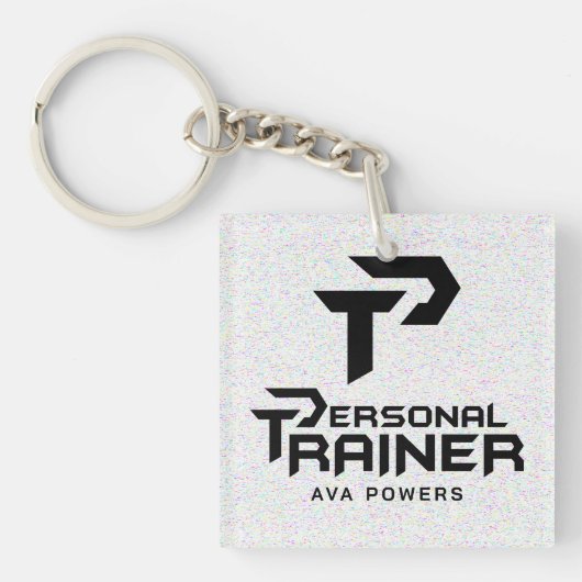 Persoonlijke trainer gepersonaliseerd sleutelhanger (Voorkant)