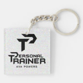 Persoonlijke trainer gepersonaliseerd sleutelhanger (Achterkant)