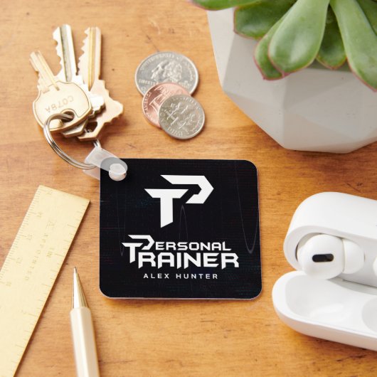 Persoonlijke trainer gepersonaliseerd sleutelhanger (Bureau)