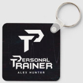 Persoonlijke trainer gepersonaliseerd sleutelhanger (Achterkant)
