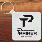 Persoonlijke trainer gepersonaliseerd sleutelhanger (Voorkant)