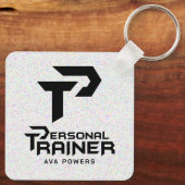 Persoonlijke trainer gepersonaliseerd sleutelhanger (Achterkant)