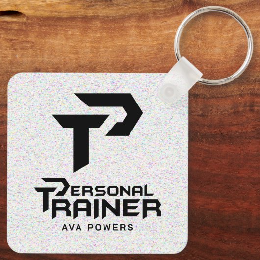 Persoonlijke trainer gepersonaliseerd sleutelhanger (Achterkant)