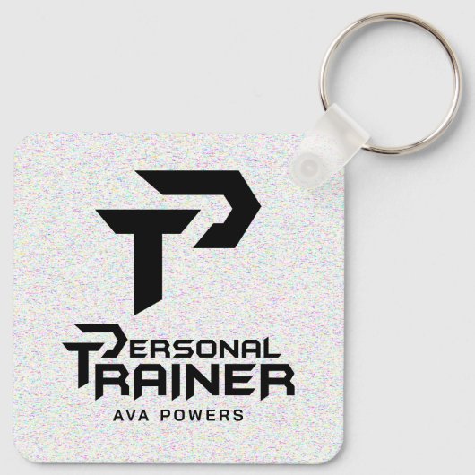 Persoonlijke trainer gepersonaliseerd sleutelhanger (Achterkant)
