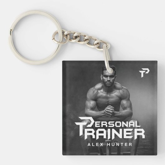 Persoonlijke trainer gepersonaliseerd sleutelhanger (Voorkant)
