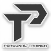 Persoonlijke trainer gepersonaliseerd sticker (Voorkant)