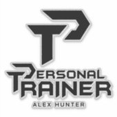 Persoonlijke trainer gepersonaliseerd sticker (Voorkant)