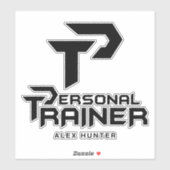 Persoonlijke trainer gepersonaliseerd sticker (Vel)
