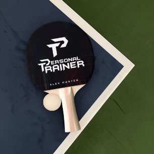 Persoonlijke trainer gepersonaliseerd tafeltennisbatje