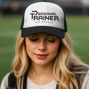 Persoonlijke trainer gepersonaliseerd trucker pet