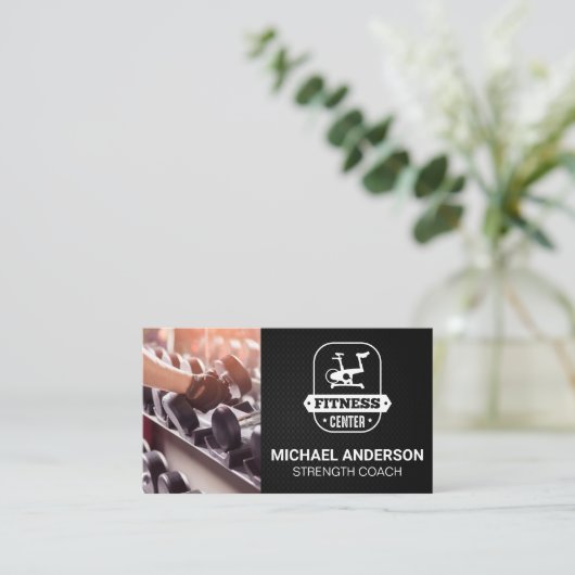 Persoonlijke trainer | Geschiktheid Logo Visitekaartje (Staand voorkant)